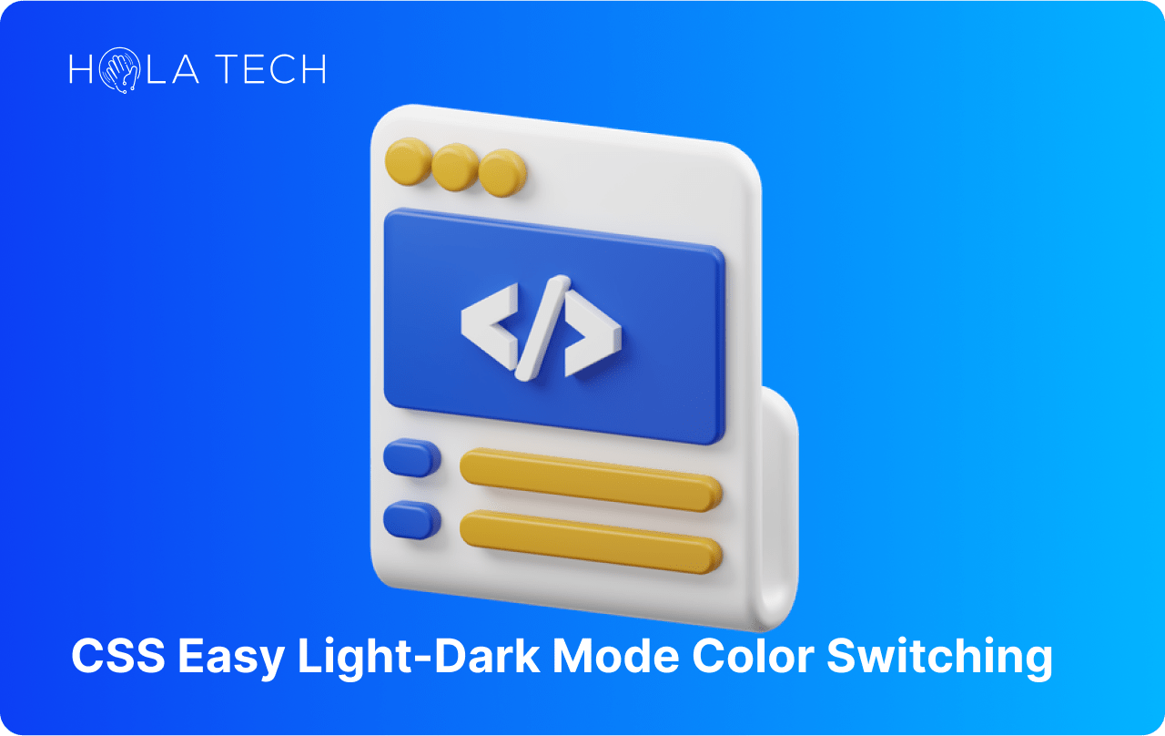 CSS Easy Light-Dark Mode Color Switching