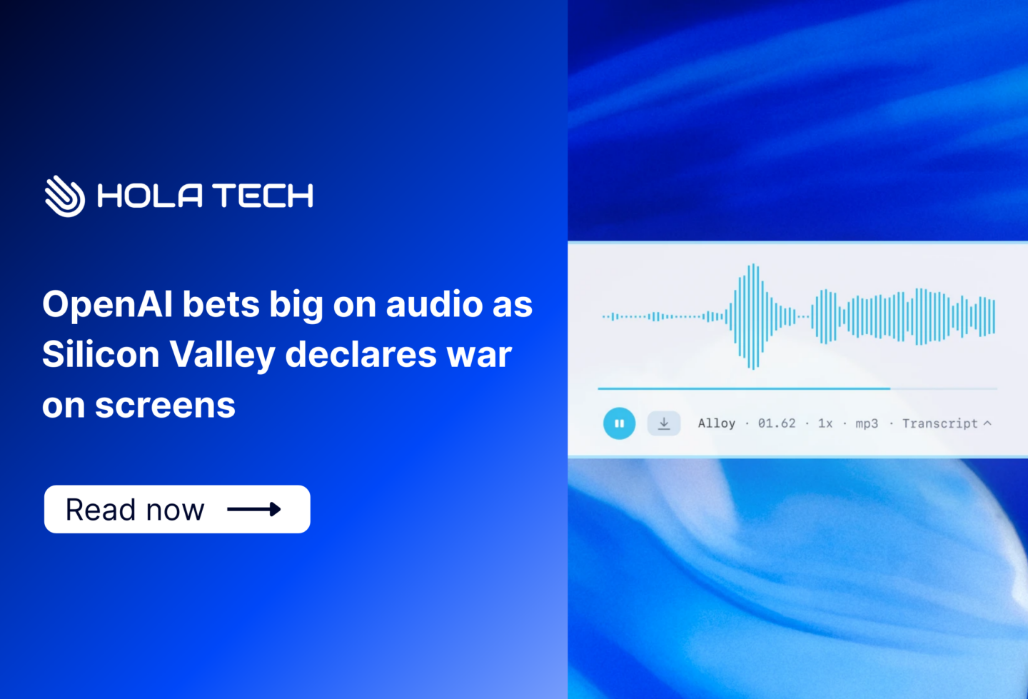 OpenAI bets big on audio as Silicon Valley declares war on screens
