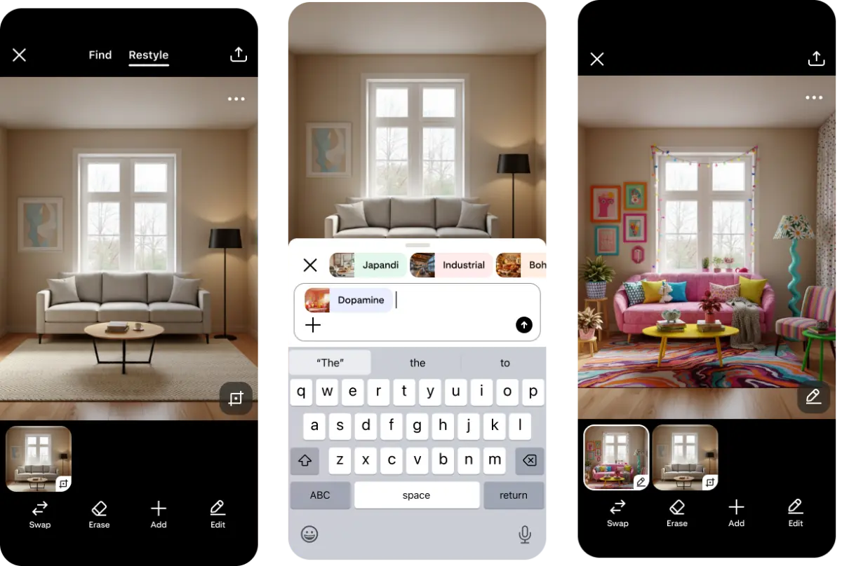 Pinterest launches Restyle AI